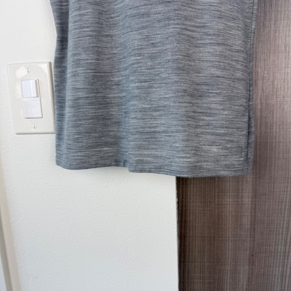 Icebreaker Grey Merino 150 Siren Tank Top Gritstone Heather Wool Size Medium - Picture 5 of 10
